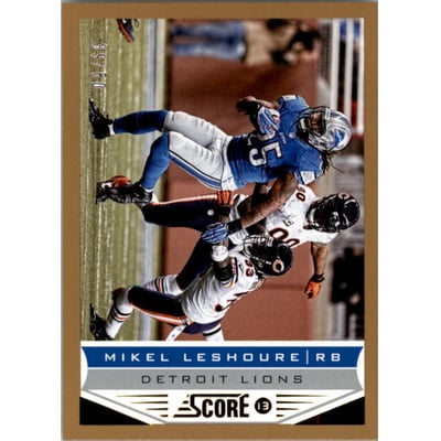 2013 Score Gold Zone #71 Mikel Leshoure
