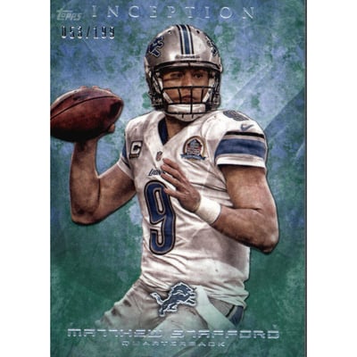 2013 Topps Inception Green #97 Matthew Stafford