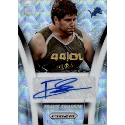 2014 Panini Prizm Rookie Autographs Prizms Light Blue Wave #ARTS3 Travis Swanson/35