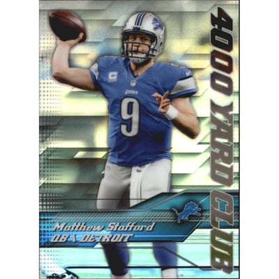 2014 Topps Chrome 4000 Yard Club #8 Matthew Stafford
