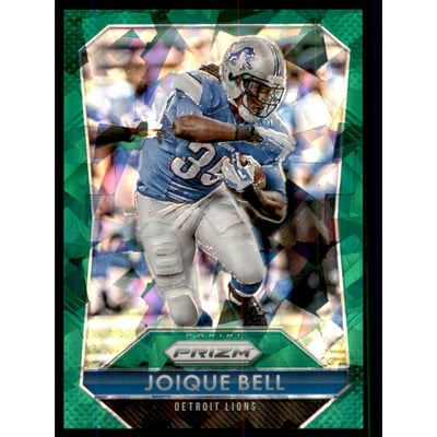 2015 Panini Prizm Prizms Green Cracked Ice #35 Joique Bell