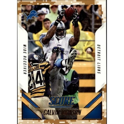2015 Score Photo Variations Desert Camo #252 Calvin Johnson