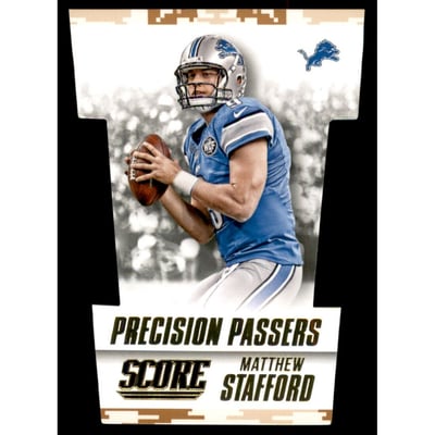 2015 Score Precision Passers Desert Camo #10 Matthew Stafford