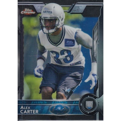 2015 Topps Chrome Mini Black Refractors #161 Alex Carter