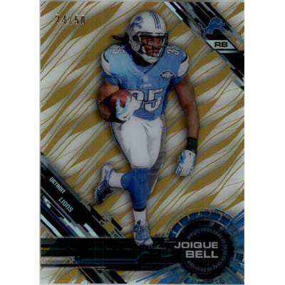 2015 Topps High Tek Gold Rainbow Diffractor #22 Joique Bell A