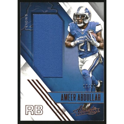 2016 Absolute Jerseys #10 Ameer Abdullah/99