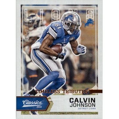 2016 Classics Timeless Tributes Bronze #74 Calvin Johnson