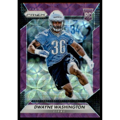 2016 Panini Prizm Prizms Purple Scope #221 Dwayne Washington