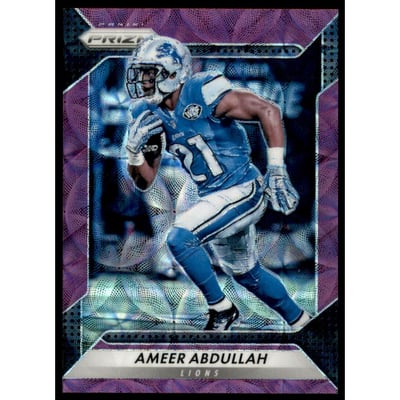 2016 Panini Prizm Prizms Purple Scope #39 Ameer Abdullah