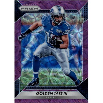 2016 Panini Prizm Prizms Purple Scope #49 Golden Tate III