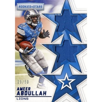 2016 Rookies and Stars Two Star Materials #16 Ameer Abdullah