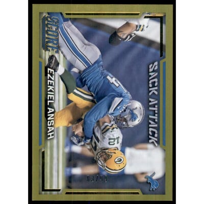 2016 Score Sack Attack Jumbo Gold #7 Ezekiel Ansah
