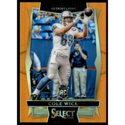 2016 Select Prizm Orange #40 Cole Wick