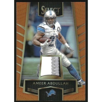 2016 Select Swatches Prizm Orange #37 Ameer Abdullah