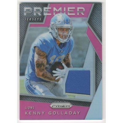 2017 Panini Prizm Prizm Premier Jerseys Pink #13 Kenny Golladay