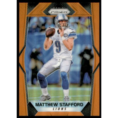 2017 Panini Prizm Prizms Orange #41 Matthew Stafford