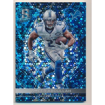 2017 Panini Spectra Neon Blue #36 Ameer Abdullah