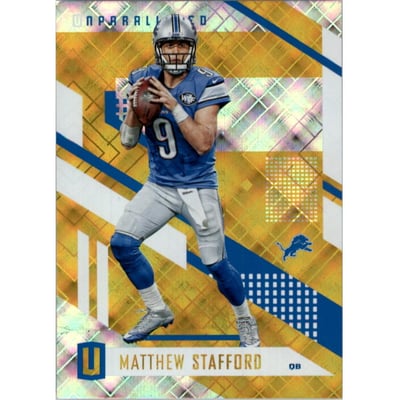 2017 Panini Unparalleled Yellow #127 Matthew Stafford