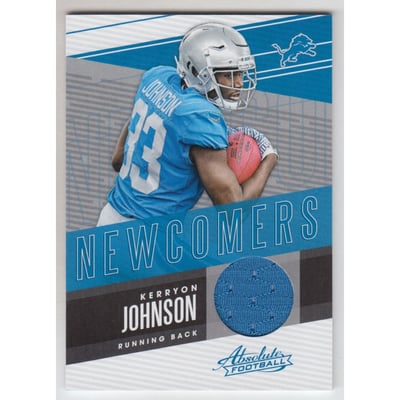 2018 Absolute Newcomers Jerseys #23 Kerryon Johnson