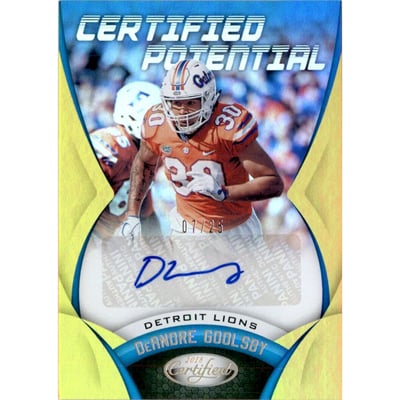 2018 Certified Potential Signatures Mirror Gold #35 DeAndre Goolsby