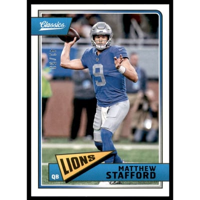 2018 Classics Blank Back #33 Matthew Stafford