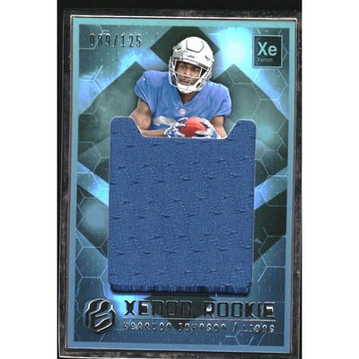2018 Panini Elements Xenon Rookie Jumbo Materials #19 Kerryon Johnson/125