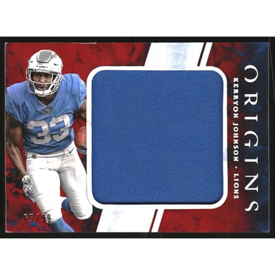 2018 Panini Origins Rookie Jumbo Jerseys Red #RJJ21 Kerryon Johnson