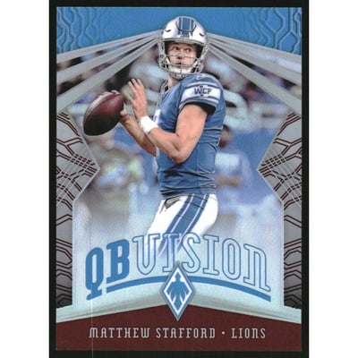 2018 Panini Phoenix QB Vision Red #6 Matthew Stafford