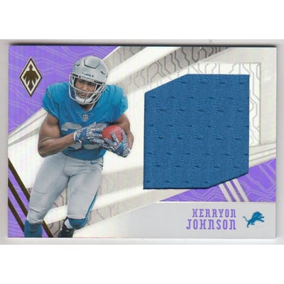 2018 Panini Phoenix Rookie Jumbo Jerseys Purple #20 Kerryon Johnson