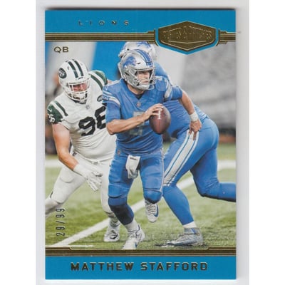 2018 Panini Plates and Patches #60 Matthew Stafford