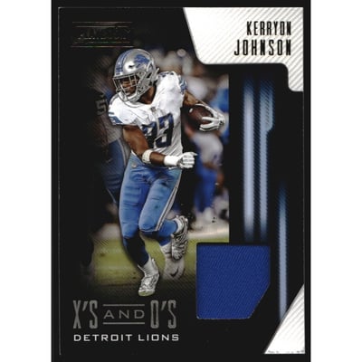2018 Panini Playbook X's and O's Jerseys #23 Kerryon Johnson