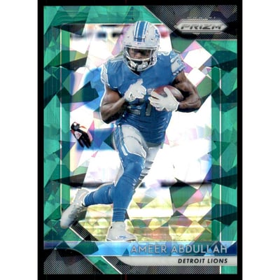 2018 Panini Prizm Prizms Green Crystals #135 Ameer Abdullah