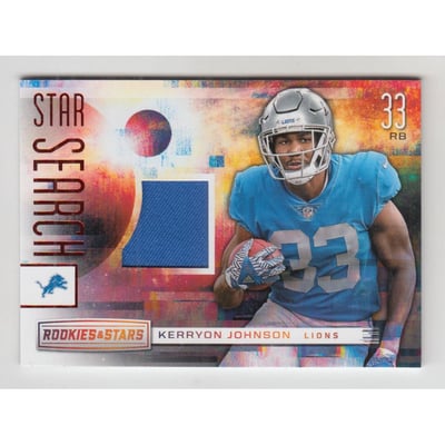 2018 Rookies and Stars Star Search Jerseys #17 Kerryon Johnson