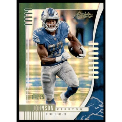 2019 Absolute Spectrum Green #74 Kerryon Johnson