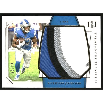 2019 Panini National Treasures Tremendous Treasures Prime #46 Kerryon Johnson