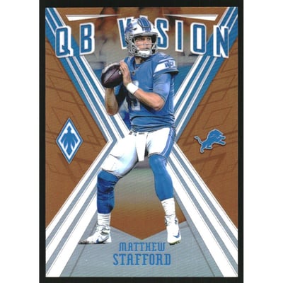 2019 Panini Phoenix QB Vision Orange #30 Matthew Stafford