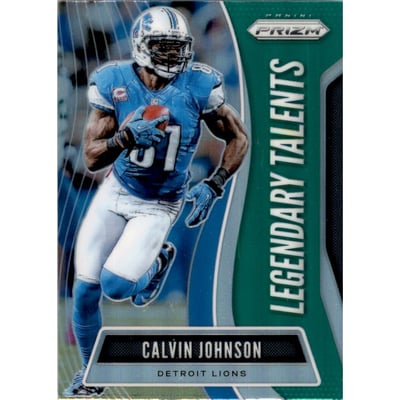 2019 Panini Prizm Legendary Talents Prizms Green #10 Calvin Johnson