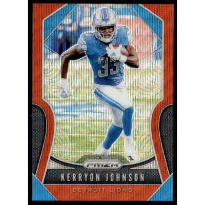 2019 Panini Prizm Prizms Red Wave #112 Kerryon Johnson
