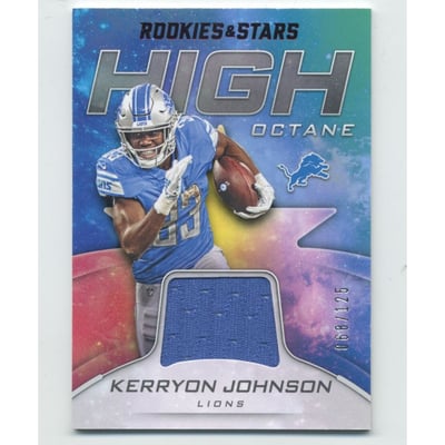 2019 Rookies and Stars High Octane Memorabilia #2 Kerryon Johnson/125