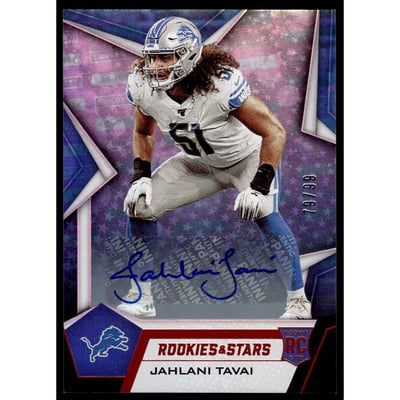 2019 Rookies and Stars Rookies Longevity Signatures Orange #147 Jahlani Tavai/99