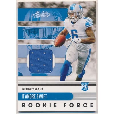 2020 Absolute Rookie Force Jerseys #9 D'Andre Swift