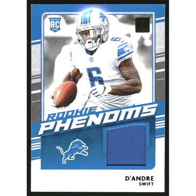2020 Donruss Rookie Phenom Jerseys Green #9 D'Andre Swift