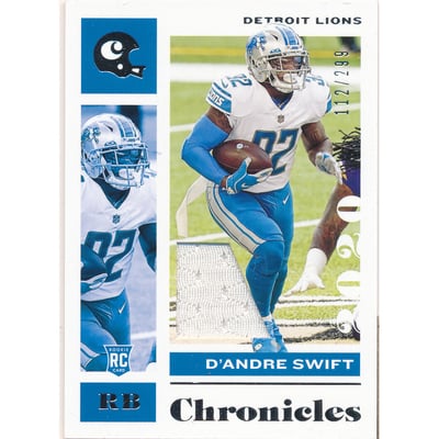 2020 Panini Chronicles Jerseys #32 D'Andre Swift/299