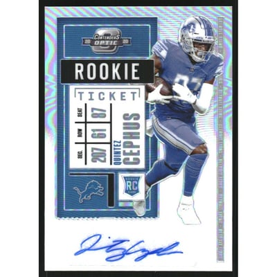 2020 Panini Contenders Optic Silver #189 Quintez Cephus AU