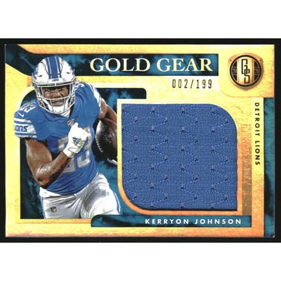 2020 Panini Gold Standard Gold Gear #18 Kerryon Johnson