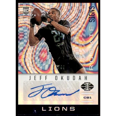 2020 Panini Illusions Rookie Signs Blue #12 Jeff Okudah/99
