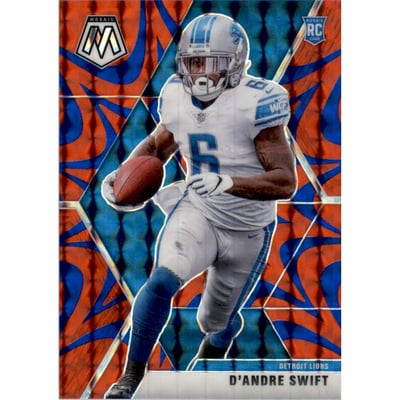 2020 Panini Mosaic Mosaic Reactive Blue #215 D'Andre Swift