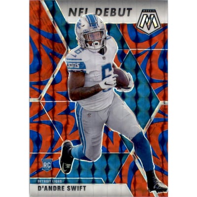 2020 Panini Mosaic Mosaic Reactive Blue #274 D'Andre Swift DEB