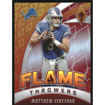 2020 Panini Phoenix Flame Throwers Red #21 Matthew Stafford