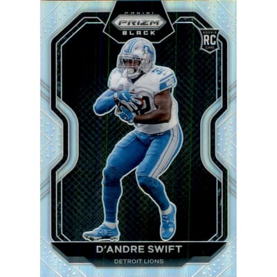 2020 Panini Prizm Black Silver #8 D'Andre Swift